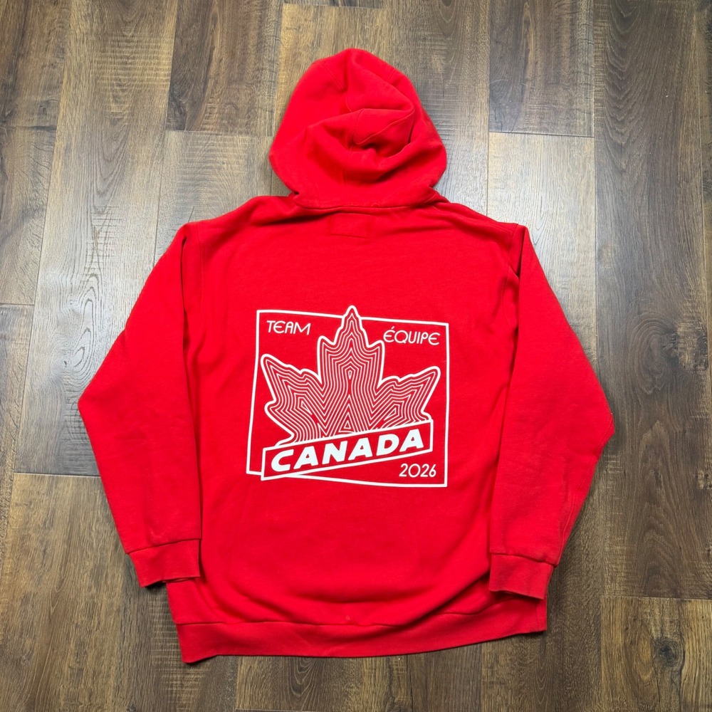 Lululemon Team Canada 2026 Olympics Promo Steady State Hoodie Men's XL Red - Picture 10 of 13